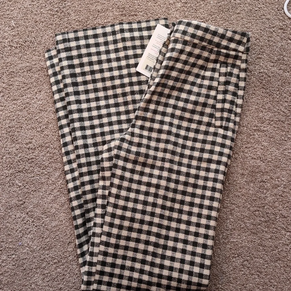 Sézane Martin Trousers - Ecru Gingham - Picture 4 of 8